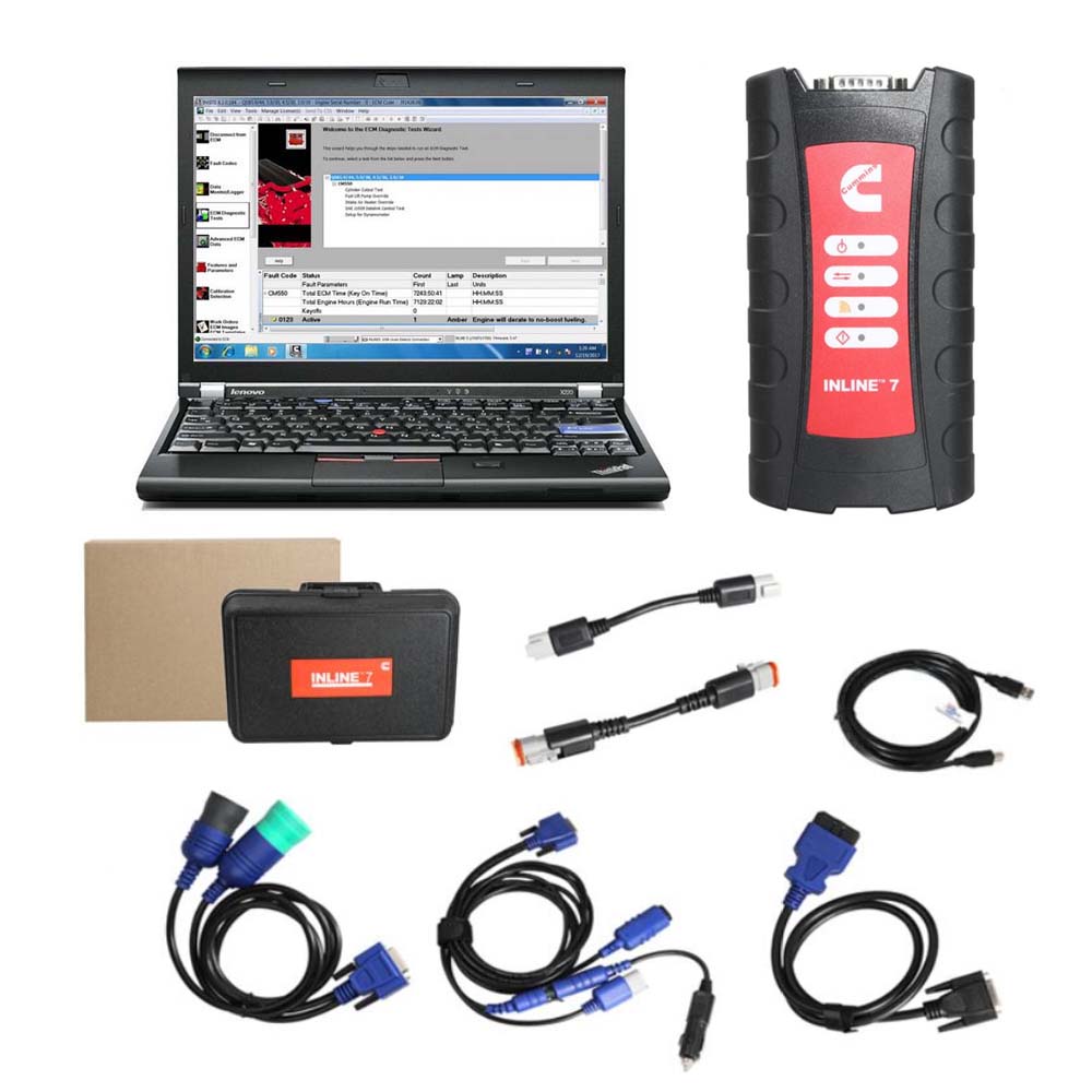 Cummins INLINE 7 Data Link Adapter Plus Lenovo X230 Laptop with Cummins Insite 8.7 or 9.3.0 Software