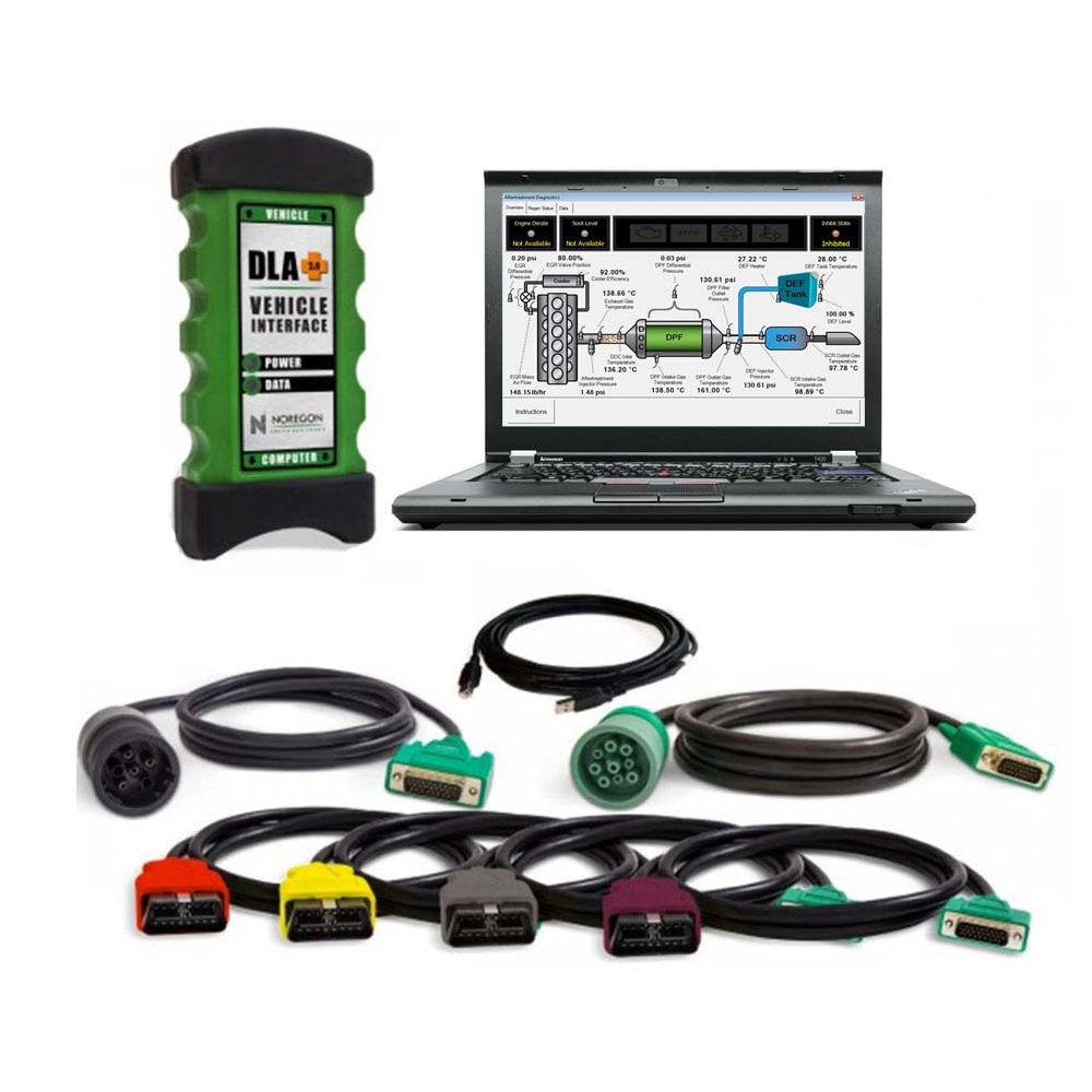 Newest 2025 V3 Noregon JPRO Professional Truck Diagnostic Scan Toolbox Plus lenovo T420 Laptop